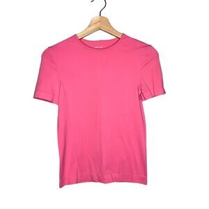 Helmut Lang Active Workout Short Sleeve Top Barbie Pink Size XS